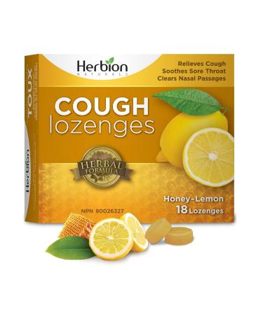 Herbion Naturals Cough Drops Honey Lemon 18 Count