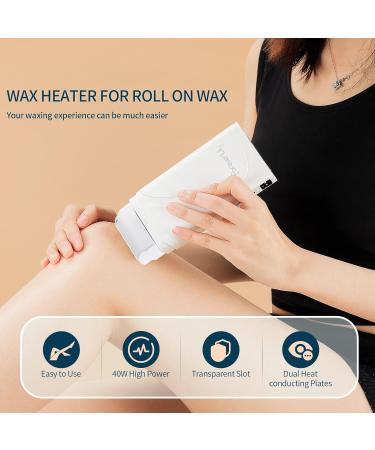 LIARTY Upgraded Roll on Wax Warmer Kit - Painless Hair Removal for Women & Men (White) - Buy Online on GoSupps.com