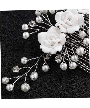 DOITOOL Wedding Hair Comb Hair Comb Headgear Hair Accessories Issue Card Catwalk Child White Kids Hair Accessories - Buy Online on GoSupps.com