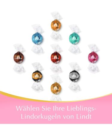 Lindt Lindor Chocolate 1kg Bag - 80 White Chocolate Strawberry Cream Balls | Resealable Large Pack Gift - Buy Online on GoSupps.com