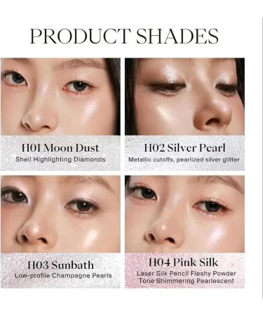 Diamond Highlight Stick Brightens Eyes Diamond Highlighting Eye Shadow Stick Blendable and Long Lasting Highlight Stick with Natural Finish Long Lasting Waterproof Sparkling Eye Shadow (03#) - Buy Online on GoSupps.com