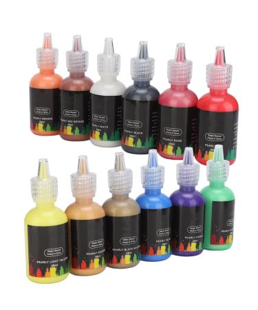 DIY Body Painting Liquid Pigment 12 Bottle Safe for Skin Water Based DIY Paint Supply for Stage Art