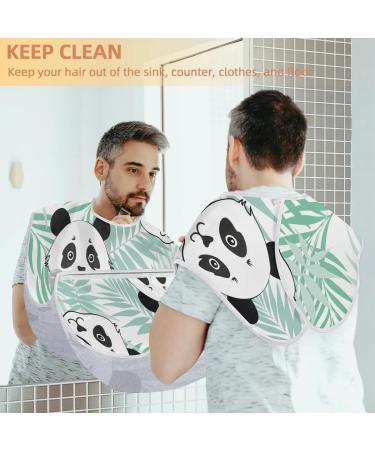 Beard Bib Apron for Men - Waterproof Hair Catcher & Grooming Cloth - Cute Panda Design for Easy Shaving & Trimming - Buy Online on GoSupps.com