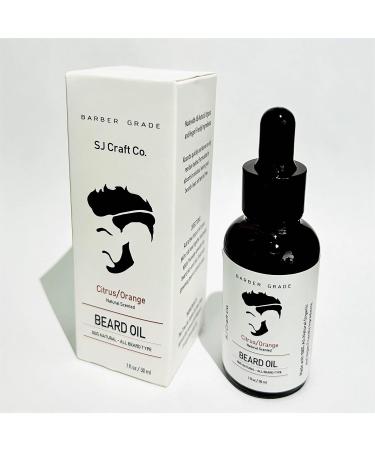 Natural Beard Oil & Mustache Oil - Citrus Orange - Quick Absorption - 1oz Leave-in Conditioner - All-Natural Scented Formula - International Shipping - Buy Online on GoSupps.com