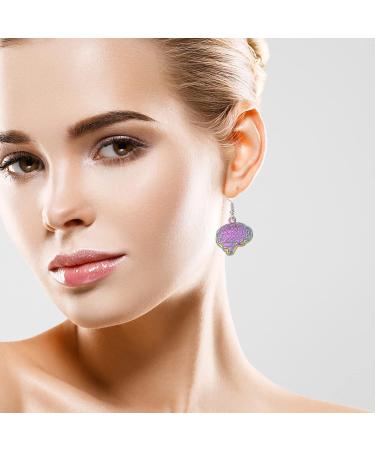 Abaodam Circle Dangle Earrings 1 Pair Brain Earrings Fashion Brain Women Ear Jewelries Ear Dangler Ear Pendant Ear Accessories Ear Decors Ear Drops Stud Earrings - Buy Online on GoSupps.com