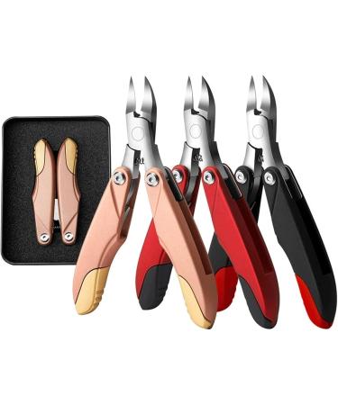 Nail Clipper Set Fold Nail Art Cuticle Nipper Clipper Edge Cutter Manicure Scissor Plier Portable Tool Pedicure Toenail Ingrown Portable (Color : Black) - Buy Online on GoSupps.com