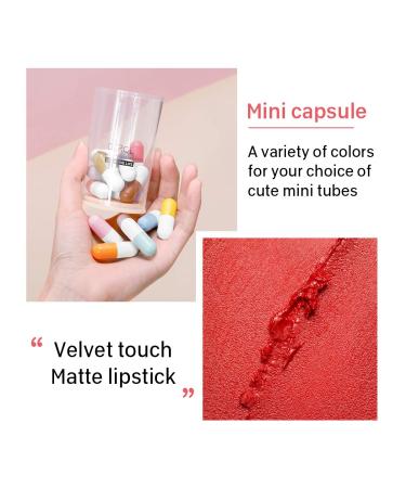 KISSIO Mini Lipstick Set - 16 Colors Velvety Matte, Waterproof & Long-Lasting | Travel-Friendly Cruelty-Free Capsule Lipstick Kit 2.4oz - Buy Online on GoSupps.com