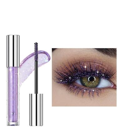 Glitter Color Mascara Glitter Eyelash Mascara | Shimmering Smudge-Proof Mascara for Girls - Soft Waterproof Gel Mascara for Parties Cosplay and Makeup Shows - Buy Online on GoSupps.com