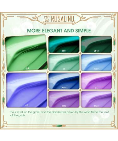 ROSALIND UV Nail Polish Set 10 Colours Shellac Nail Polish Gel Nail Polish Set Colour Gel for Gel Nails UV LED Soak Off Nail Gel Polish 6 ml Valentine's Day 02 - Buy Online on GoSupps.com
