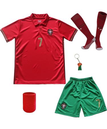 LeenBD Ronaldo #7 Youth Soccer Jersey & Shorts Set - Home 26 (8-9 Years) - Buy Online on GoSupps.com