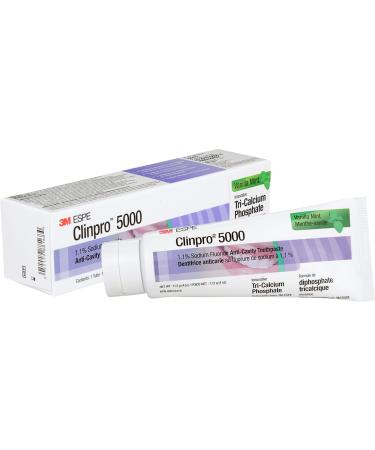 3M Clinpro 5000 Anti-Cavity Toothpaste (1.1% Sodium Fluoride) Vanilla Mint Flavour 113 g