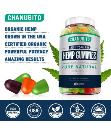 Hemp Gummies (3 Packs) Organic Omega 3 6 9 Supplement High Potency - Pain Sleep Mood - with Pure Hemp Oil Extract - Natural Edibles Gummy-Vegan Non-GMO Low Sugar - Buy Online on GoSupps.com