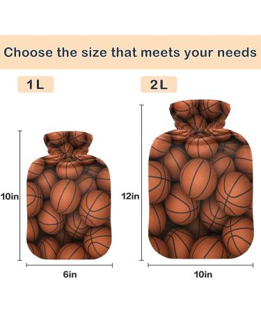 Buy Naanle 2L Basketball Hot Water Bottle - Transparent Large Hand Warmer for Pain Relief & Heat Therapy | International Shipping - Buy Online on GoSupps.com