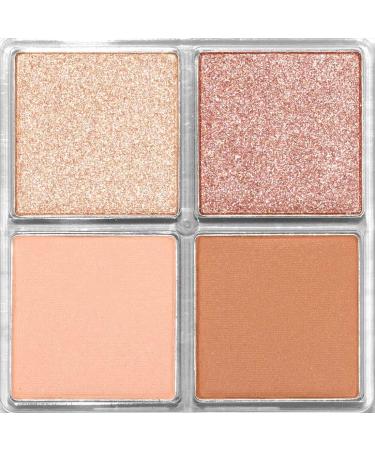 Palladio Eyeshadow Quad - Velvety Matte & Metallic Shades - Talc-Free Formula (Honey Pie) - Buy Online on GoSupps.com