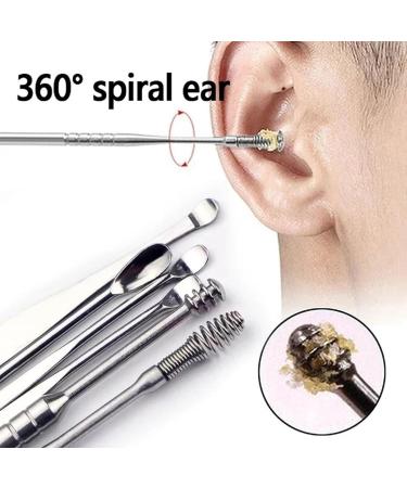 Pleteffect Ear Cleaner Earwax Cleaner Tool Set The Most Professional Ear Cleaning Master Portable Ear Cleaning Kit 6PCS Innovative Spring Earwax Tool Set (Yellow) - Buy Online on GoSupps.com