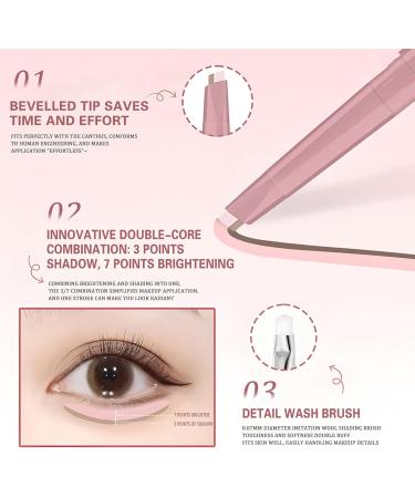  Opdestn Highlighter Concealer Double Ends Anti-Shedding Illuminator 2-in-1 Contour and Illuminating Cream to Enhance the Beauty of the Face Daily Makeup and Appointments | Women's Makeup - Buy Online on GoSupps.com