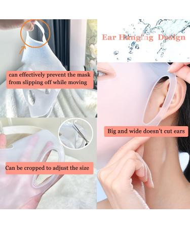 3D Reusable Silicone Face Mask Cover | Moisturizing Facial Mask Holder for Skincare | Prevents Evaporation | Clear Design - Buy Online on GoSupps.com