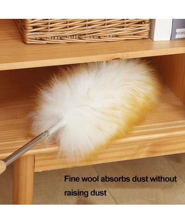 FCSHFC Duster with Extension Pole Reusable Dusters for Cleaning Anti-Static Dust Cleaner Washable Feather Duster for High Ceiling Blinds Fan Furniture Yellow - Buy Online on GoSupps.com