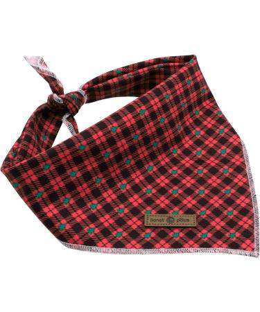Shop Lionet Paws Christmas Bandana for Dogs - Triangular Headscarf in Black & Red Perfect for Small to Large Breeds - International Shipping Available! - Buy Online on GoSupps.com