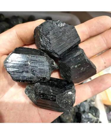 Natural Crystal Rough 4pcs Natural Black Tourmaline Crystal Rough Rock Sample raw Stone Sample - Buy Online on GoSupps.com