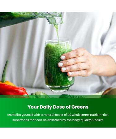 NutraChamps Super Greens Powder Premium Superfood | 20+ Organic Green Veggie Whole Foods | Wheat Grass Spirulina Chlorella | Antioxidant Digestive Enzyme & Probiotic Blends (9.0 Oz Unflavored) 9 Ounce (Pack of 1) - Buy Online on GoSupps.com