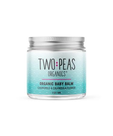 Two Peas Organics Healing Ointment for Sensitive Baby Skin - USDA Certified All Organic Relief Cream for Eczema  Cradle Cap  Diaper Rashes  Hives and More