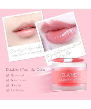 Strawberry Lip Sleeping Mask with Exfoliator & Moisturizer - Overnight Treatment for Dry, Cracked Lips - Buy Online on GoSupps.com