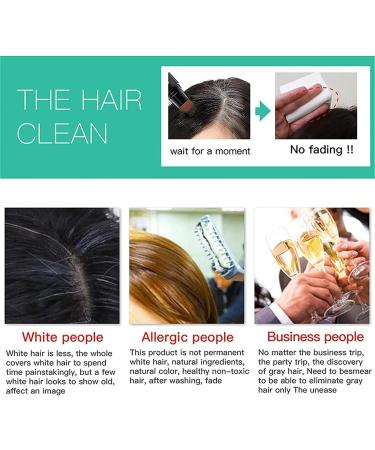 Disposable Coloring Agent To Cover Gray Hair No-Wash Complementary Color Pen Semi-permanent Root Hair Coloring Disposable Hair Dye Stick Hair Root Touch Up Hair Dye Pen for Home 20ml (Dark Brown) - Buy Online on GoSupps.com