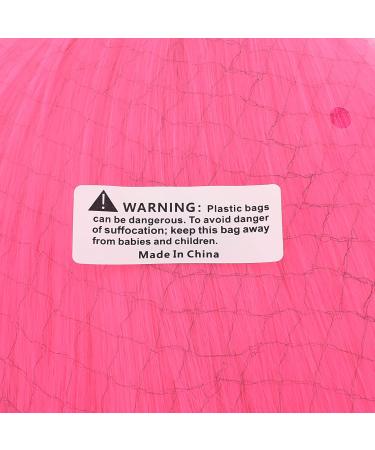 MapofBeauty Neon Pink Short Straight Fiber Wig - 12 Inch Side Bangs Cosplay Wig for Stunning Looks - Buy Online on GoSupps.com