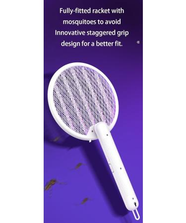 Electric Fly Swatter Foldable Rechargeable Mosquito Swatter Dual Handheld and Automatic Swatting Mode 3000V Powerful Instant Mosquito Swat Indoor Outdoor Camping Mosquito Swatters - Buy Online on GoSupps.com