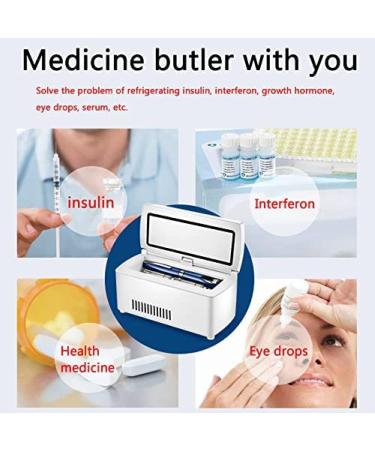 Medication Fridge Insulin Cooler Medicine Fridge And Insulin Cooler For Car Travel Home - Portable Auto Cooling Case B- B 1battery B 1battery - Buy Online on GoSupps.com