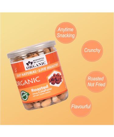 Blessfull Healing Organic Natural Vegan Peri Peri Cheese Roasted Whole Cashew Nuts Crunchy Kaju 250 Gram - Buy Online on GoSupps.com