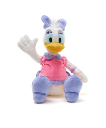 Disney Store Official Daisy Duck Small Soft Toy for Kids 30cm/11 Cuddly Character with Soft Feel Finish and Embroidered Details Squishy Bean Bag Tummy - Suitable for Ages 0+