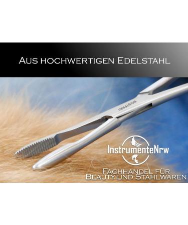 Professional Stainless Steel RW Plug-In Tongs for Dog Ears | 16 cm Animal Hair Remover Pliers | Ideal for Grooming and Dog Care - Buy Online on GoSupps.com
