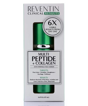 Reventin Multi Peptide + Collagen Anti-Wrinkle Face Serum - Clinical Results - 1.6 fl. oz - Buy Online on GoSupps.com