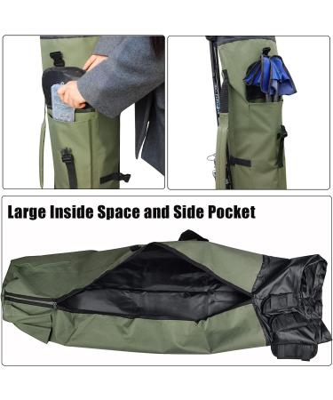 JSHANMEI Waterproof Fishing Pole Bag with Rod Holder - Holds 5 Poles, Tackle Storage & Organizer for Men - Travel Case with Large Capacity - Buy Online on GoSupps.com