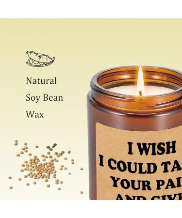 Soy Wax Lavender Scented Candle Gift for Women - Handmade 200g - 50 Hours Long Lasting Aromatherapy - Perfect Gift for Friend (I Wish) - Buy Online on GoSupps.com