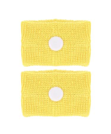 Salmue acupressure bracelet anti -stress bracelet against travel sickness against headache nausea nausea medication -free travel ideal for vacation and travel (yellow)