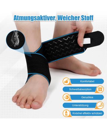 Pokatu Ankle Bandage | Adjustable Foot Support for Men & Women | Stabilize Your Ankle for Tennis Football & Running - Buy Online on GoSupps.com