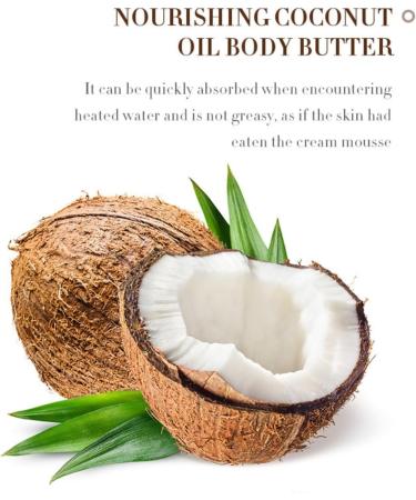  Generisch Set of 2 Coconut Body Butters - Natural Vegan Body Butter - Intense Moisturizing Care as a Body Lotion and Skin Care - Gentle Body Cream - Soothes Skin - Buy Online on GoSupps.com