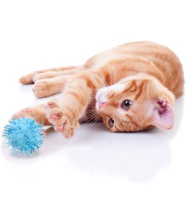 120 Assorted Color Cat Toy Balls - Interactive Furry Pom Pom Balls for Cats - Christmas Party Toy Balls - 1.2 x 1.2 Inch - Buy Online on GoSupps.com