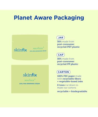 Skinfix Resurface+ AHA/BHA Renewing Cream - Exfoliating & Moisturizing Body Cream for Rough Bumpy Skin | 10 Fl Oz - Buy Online on GoSupps.com