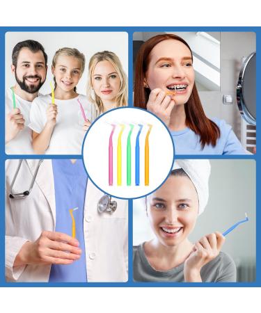 50 Colored Interdental Brushes - 5 Sizes (0.66-1.55mm) | Soft Mini Dental Brushes for Braces - International Shipping - Buy Online on GoSupps.com