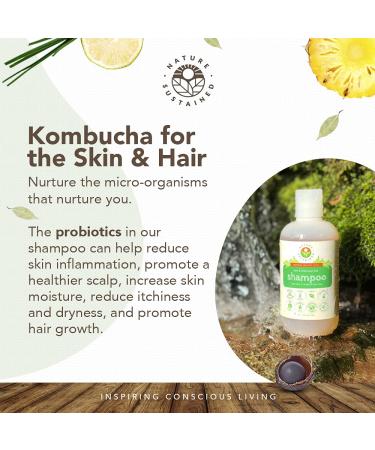 Organic Probiotic Shampoo - Hypoallergenic & Sulfate Free for Sensitive Scalp, Dry Hair, Dandruff, Eczema & Psoriasis - 9oz - Buy Online on GoSupps.com