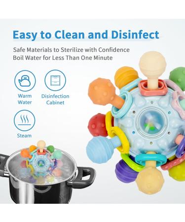 Accevo Bite Ring - Soft Silicone Baby Toy for 3+ Months | Teething Aid & Gripping Gift for Babies 6 Months+ - Buy Online on GoSupps.com