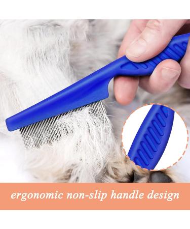 Wendergo Flea Combs for Cats Dogs Fine Close Teeth Flea Lice Tear Stain Ticks Removal Comb Pet Hair Grooming Comb Tool for Cats Puppies Rabbits - Buy Online on GoSupps.com