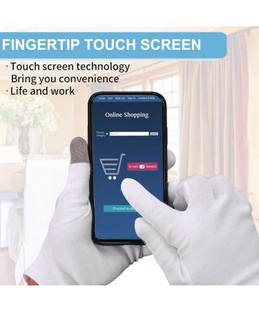 2 Pairs Moisturizing Gloves for Dry Sensitive Skin - Premium 100% Cotton, Touch Screen, Overnight Bedtime Spa Therapy - Ideal for Eczema Relief and Cosmetics Inspection - Buy Online on GoSupps.com