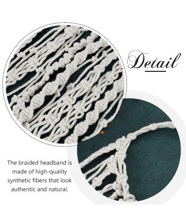 GORTIN Bohemian Macrame Wedding Veil - White Feather Headband for Women and Girls - Buy Online on GoSupps.com