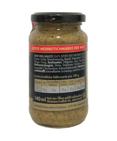 Schamel Mustard-Dill Sauce Gravadine with Horseradish 3-Pack (3x140ml) - Gourmet Condiment for International Shipping - Buy Online on GoSupps.com