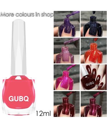 Pink Nail Polish Nail Varnish Bright Pink Quick Dry Breathable French Manicure Natural Elegant Pearl Hot Pink Non-toxic No UV Needed Nail Polish for Woman Home DIY Nail Art Gift - Buy Online on GoSupps.com